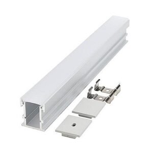 Profil LED Încastrat Pardoseală 20.8x26.1mm Aluminiu IP65 2m, Eurolamp PLUS | 145-70910