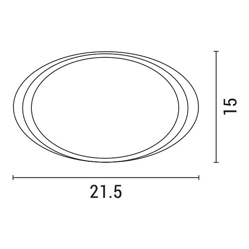 Corp Iluminat Aparent E27 15W Oval Aluminiu alb IP44, Eurolamp | 147-55060 - imagine 2