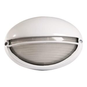 Corp Iluminat Aparent E27 15W Oval Aluminiu alb IP44, Eurolamp | 147-55066