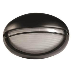 Corp Iluminat Aparent E27 15W Oval Aluminiu negru IP44, Eurolamp | 147-55067