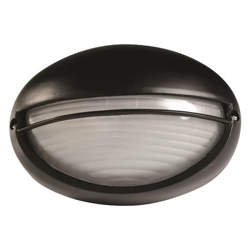 Corp Iluminat Aparent E27 15W Oval Aluminiu negru IP44, Eurolamp | 147-55067