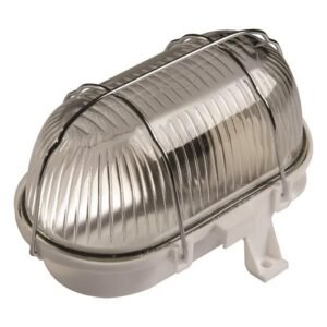Corp Iluminat E27 15W Oval alb IP44, Eurolamp | 147-55200