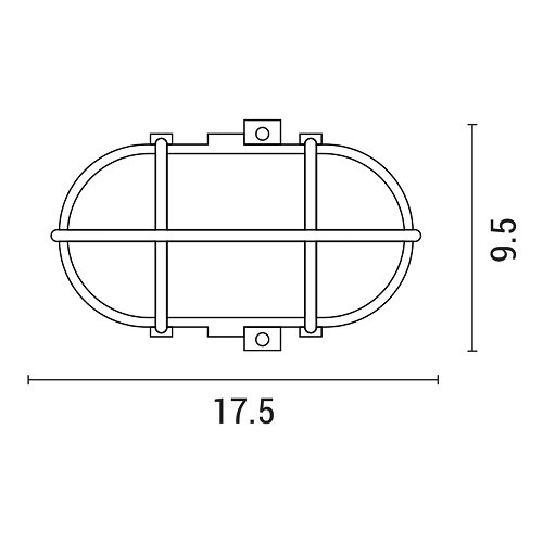 Corp Iluminat E27 15W Oval alb IP44, Eurolamp | 147-55200 - imagine 2