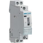 Contactor 2P 25A 230V 2NO Comandă Manuală Silențios 1M, Hager | ERC225S