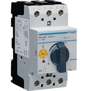 Disjunctor Protecție Motor 3P 1-1,6A 0,55kW 2,5M, Hager | MM506N