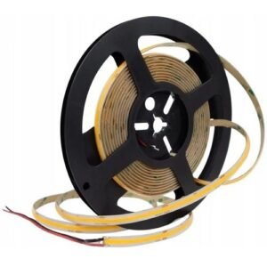 Bandă LED COB 12W 24V 6500K alb rece 480LED/m 8mm dimabilă IP67 5m, Eurolamp | ECO-61306