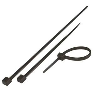 Colier Cablu 550×7.6mm Nylon negru Rezistent UV Fără halogeni (set 100 buc), Eurolamp | 147-54121
