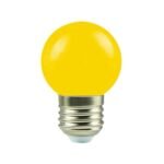Bec E27 LED Decorativ 1.8W galben 240V G45, Eurolamp | 147-77500