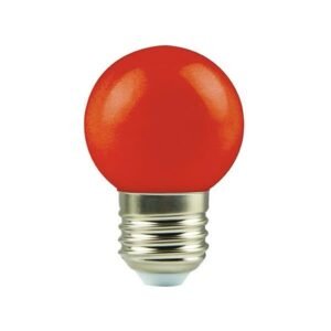 Bec E27 LED Decorativ 1.8W roșu 240V G45, Eurolamp | 147-77501