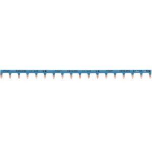Baretă Busbar Nul 1P 63A Pini 10mm² albastru 13M, Hager | KB163NG