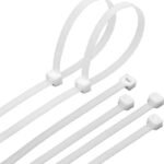Colier Cablu 300×4.8mm Nylon alb Fără halogeni (set 100 buc), Eurolamp | 147-54014