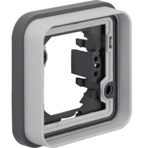Ramă 1 aparat Încastrat gri IP55, Hager W.1 | WNA401